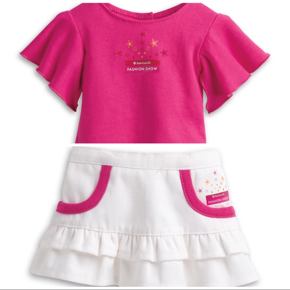 2013 American Girl fashion show shirt + skirt